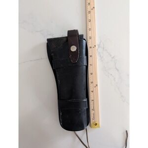 Vintage Black Leather Pistol Holster